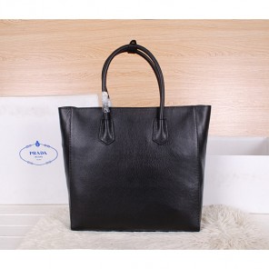 2014 Prada Original Leather Tote Bag BN2773 Black