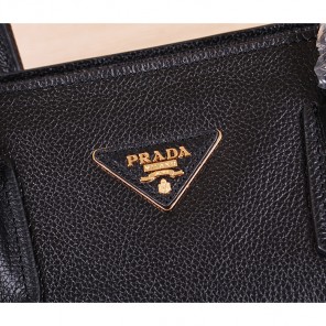 2014 Prada Original Leather Tote Bag BN2773 Black