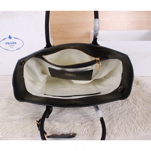 2014 Prada Original Leather Tote Bag BN2773 Black