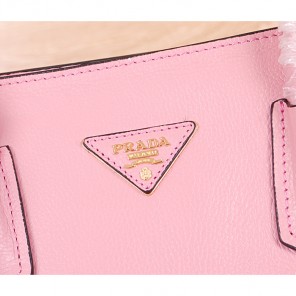 2014 Prada Original Leather Tote Bag BN2773 Pink