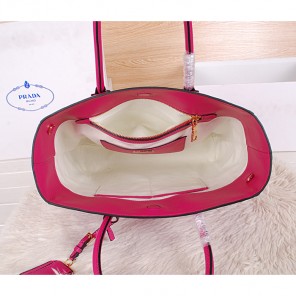 2014 Prada Original Leather Tote Bag BN2773 Rose