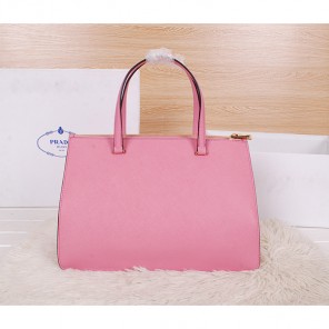 2014 Prada Saffiano Cuir Leather Tote BN2760 in Pink