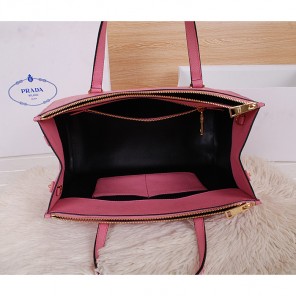 2014 Prada Saffiano Cuir Leather Tote BN2760 in Pink