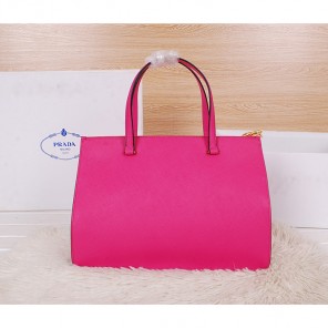 2014 Prada Saffiano Cuir Leather Tote BN2760 in Rose