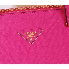 2014 Prada Saffiano Cuir Leather Tote BN2760 in Rose