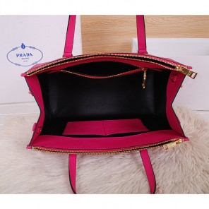 2014 Prada Saffiano Cuir Leather Tote BN2760 in Rose