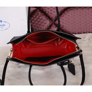 2014 Prada Saffiano Cuir Leather Tote Bag BN2788 Black