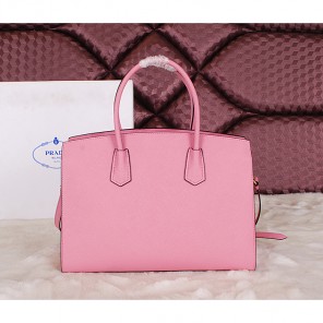 2014 Prada Saffiano Cuir Leather Tote Bag BN2788 Pink