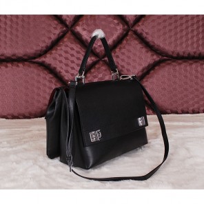 2014 Prada Smooth Leather Tote Bags BN2796 Black