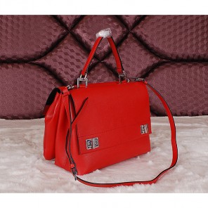 2014 Prada Smooth Leather Tote Bags BN2796 Red