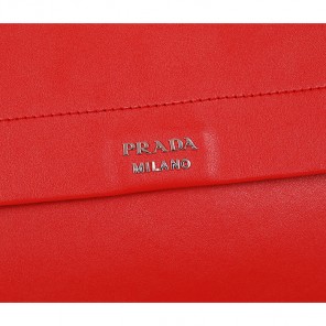 2014 Prada Smooth Leather Tote Bags BN2796 Red