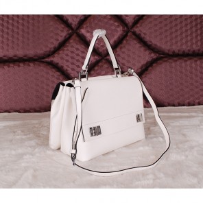 2014 Prada Smooth Leather Tote Bags BN2796 White