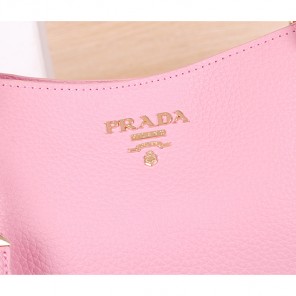 2014 Prada Vitello Daino Tote Bags Grainy Leather BR2435 Pink