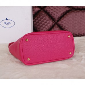 2014 Prada Vitello Daino Tote Bags Grainy Leather BR2435 Rose