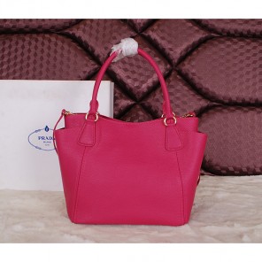 2014 Prada Vitello Daino Tote Bags Grainy Leather BR2435 Rose