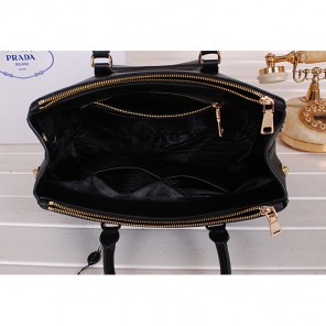 2014 Prada Weave Leather Tote Bags B2274 Black