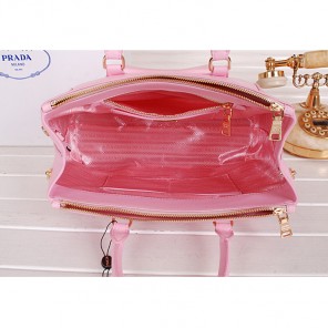 2014 Prada Weave Leather Tote Bags B2274 Pink