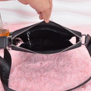 2014 Prada shoulder bag 11056 in Black