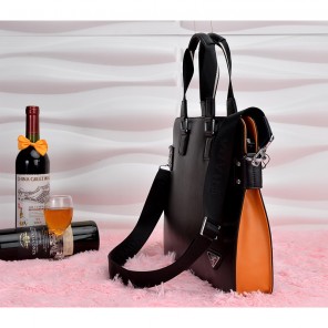 2014 Prada shoulder tote bag 11951 in Black