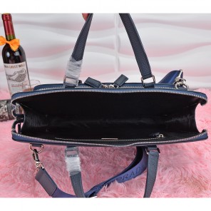 2014 Prada shoulder tote bag P0023 in Dark Blue