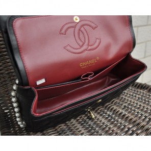 2015 Chanel 2.55 Series Bags Sheepskin Leather 1112 Black