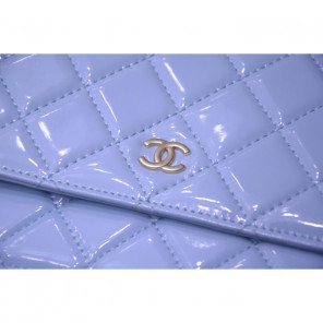 2015 Chanel A33814 Lavender Original Patent Leather mini Flap Bag Gold