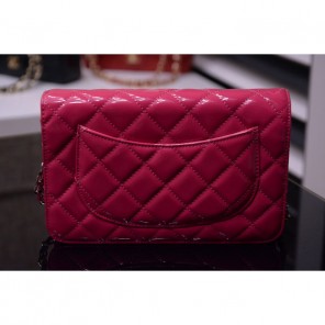 2015 Chanel A33814 Rose Original Patent Leather mini Flap Bag Gold