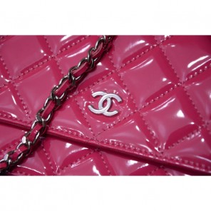 2015 Chanel A33814 Rose Original Patent Leather mini Flap Bag Gold