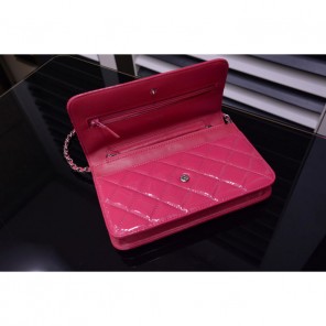 2015 Chanel A33814 Rose Original Patent Leather mini Flap Bag Gold