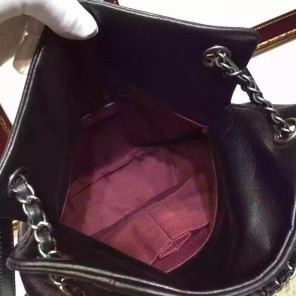 2015 Chanel Backpack Calfskin Leather A92291 Black