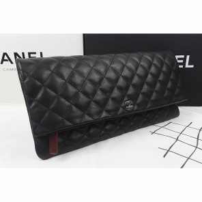 2015 Chanel Clutch Original Sheepskin Leather A82087 Black