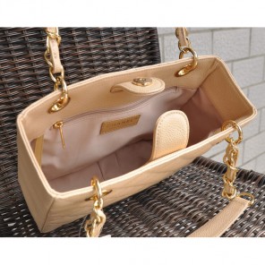 2015 Chanel Shopper Bag Original Caviar Leather A37016 Apricot