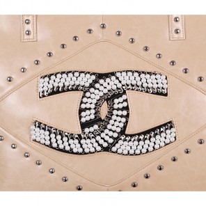 2015 Chanel Tote Bag Bright Leather A68088 Apricot