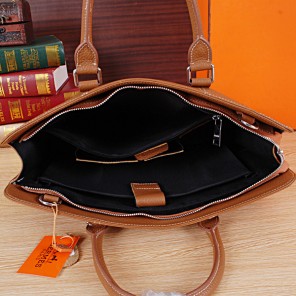 2015 Hermes Briefcase Grainy Leather H8017 Wheat