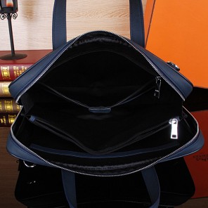 2015 Hermes Briefcase Original Calf Leather H38011 Royalblue