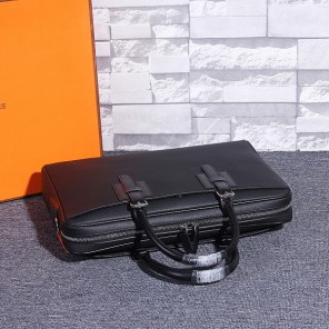 2015 Hermes Briefcase Original Calf Leather H511 Black