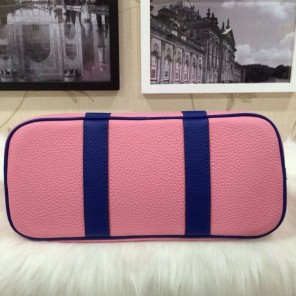 2015 Hermes Garden Party 30cm Tote Bags Original Leather Pink&Blue