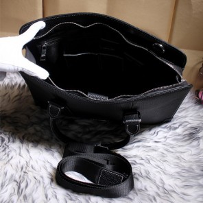 2015 Hermes Mens Briefcase Original Calfskin Leather H9817 in Black