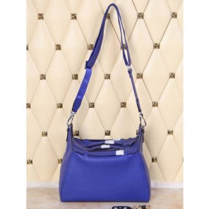 2015 Hermes Oxer Top Handle Messenger Bag H8096 Blue