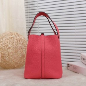 2015 Hermes Picotin Lock MM Bag in Clemence Leather H8616 Peach