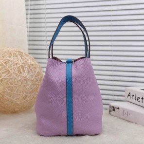 2015 Hermes Picotin Lock MM Bag in Clemence Leather H8616 Purple&Blue