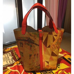 2015 Hermes Picotin Lock MM Bag in Original Leather