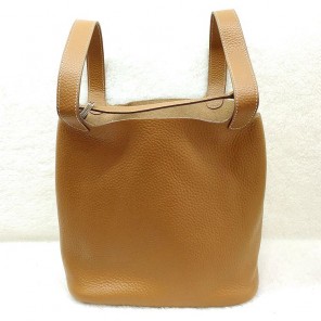 2015 Hermes Picotin Lock MM Bags Clemence Leather H1048 Camel