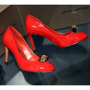 2015 Louis vitton women patent leather high-heeled shoes