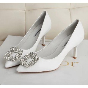 2015 MB women Diamond buckle heels shoes