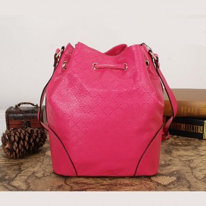 2015 gucci Bright diamante leather bucket bag in Rose