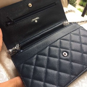 2016 Chanel A33814 Blue Original Caviar Leather Mini Flap Bag