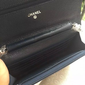 2016 Chanel A33814 Blue Original Caviar Leather Mini Flap Bag