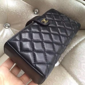 2016 Chanel Bag in original Lambskin Leather A69204 Black