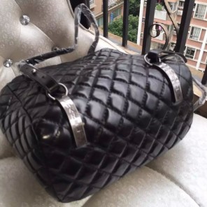2016 Chanel Black Original Leather Backpack Embellished With a cc Signature
